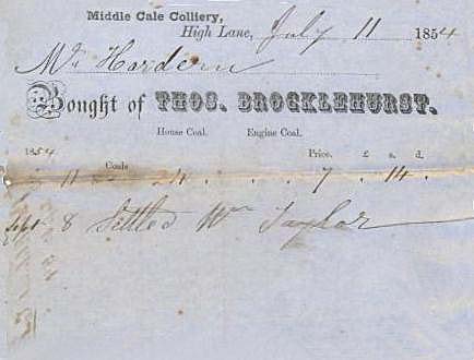 Middlecale Colliery ticket